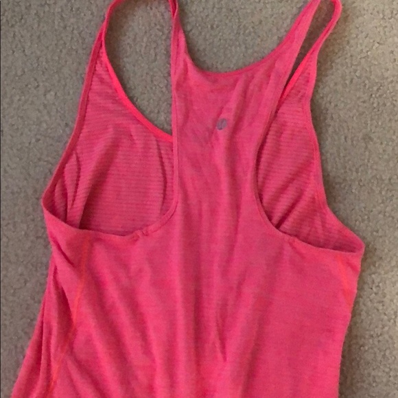 Lululemon tank, size 6. Bright coral color - Picture 2 of 2